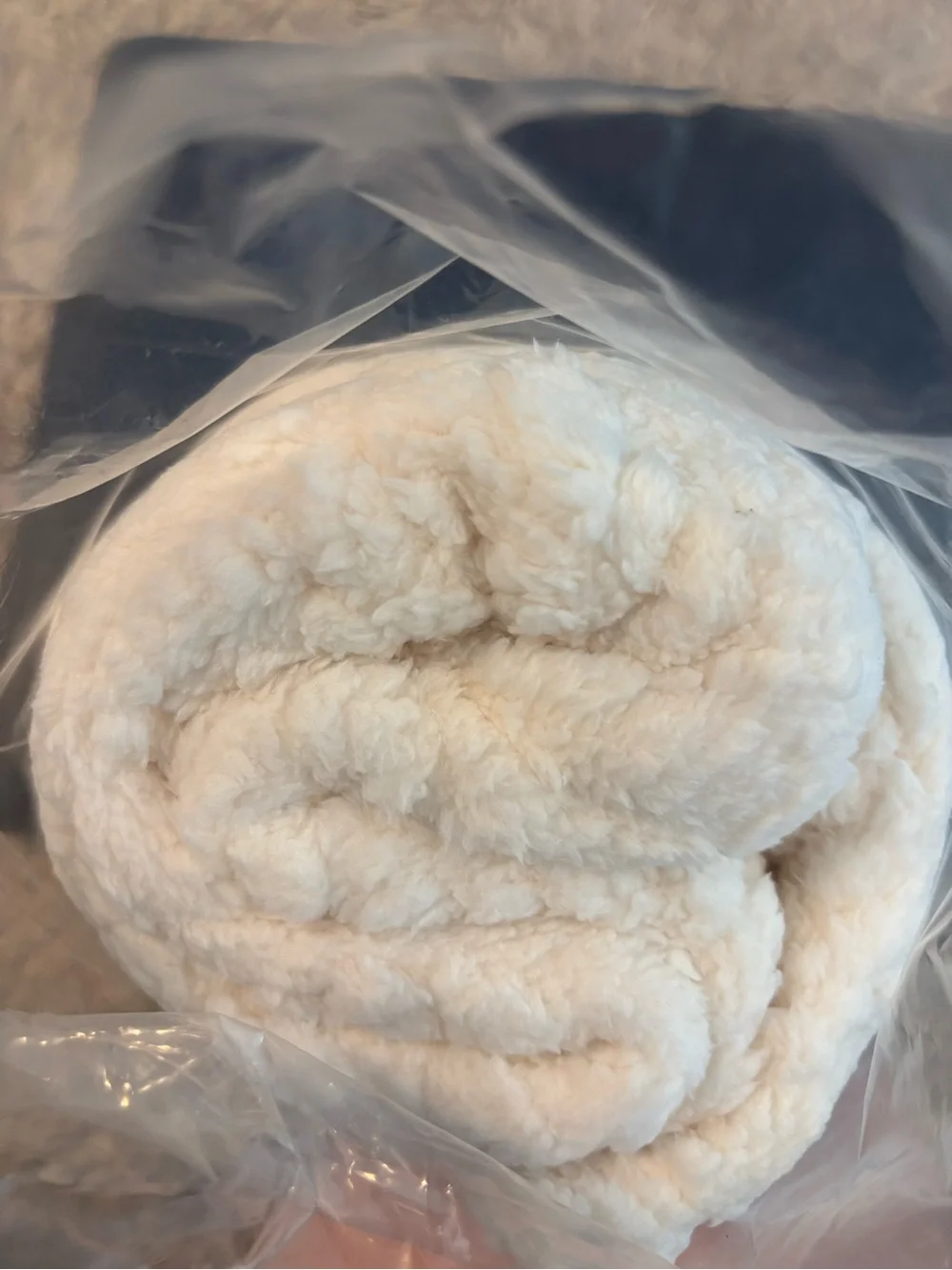 Ulta Beauty Plush Throw Blanket - Cream